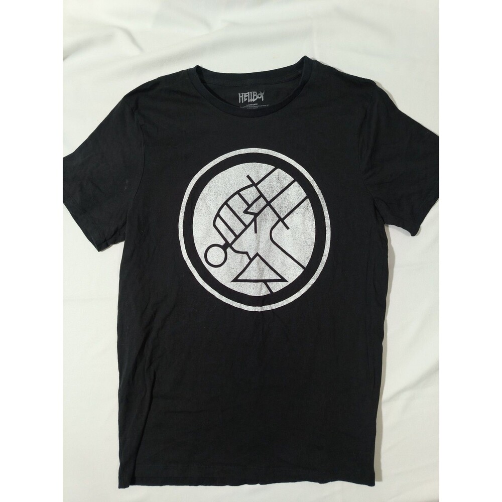 Hellboy 2019 Lionsgate Mens Large Black Graphic T Shirt Movie Comic Logo Tee